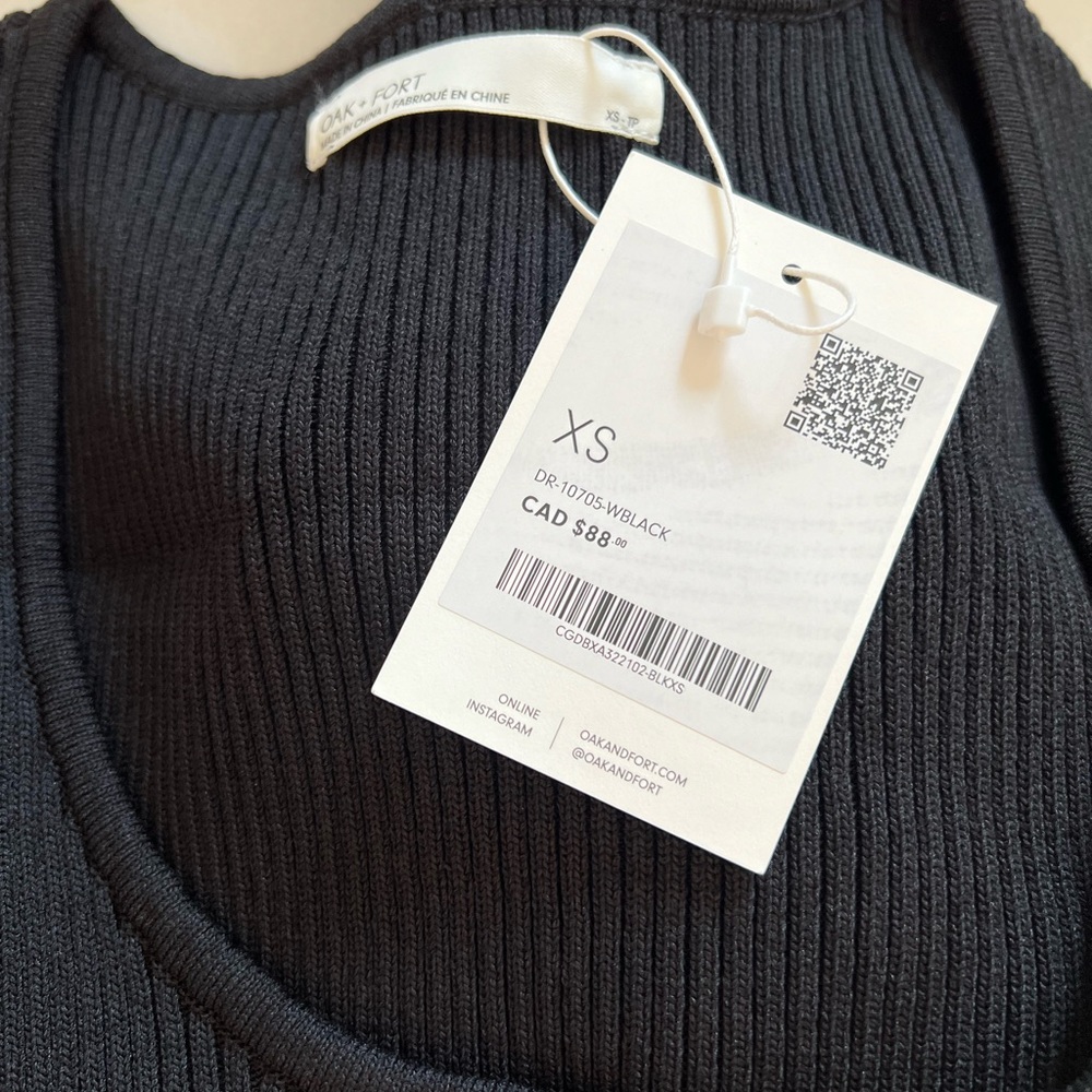 OAK + FORT midi scoop neck dress - Picture 2 of 5